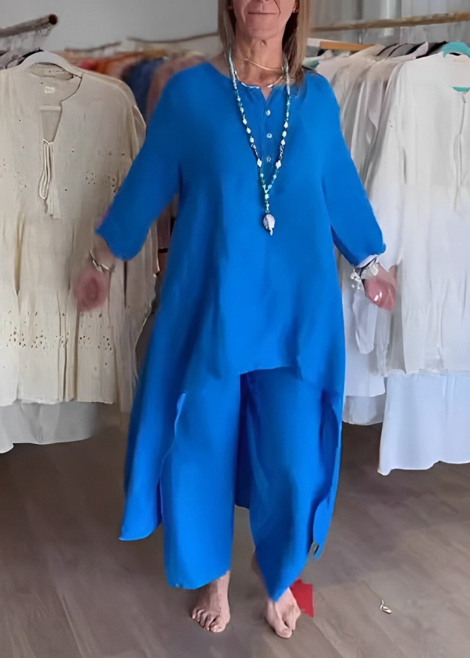 Anzug Tailleur Hose Leinen