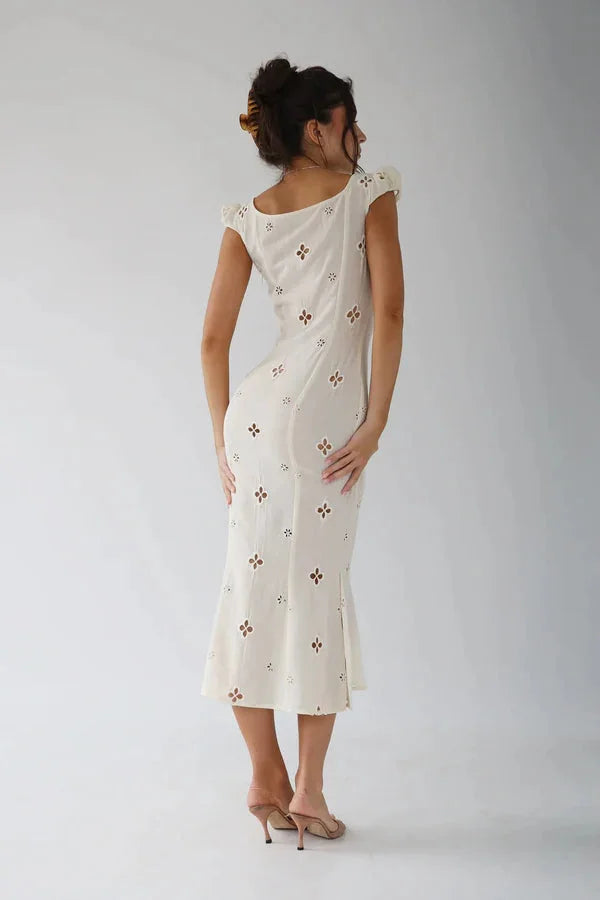 Embroidered cotton dress